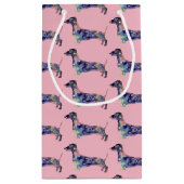 マンダラドッグダシュントカスタム抱き枕 スモールペーパーバッグ (裏面)