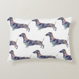 マンダラドッグブラシポリエステルアクセントクッション アクセントクッション