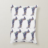 マンダラドッグブラシポリエステルアクセントクッション アクセントクッション (裏面(縦))