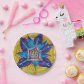 マンダラドリームハンド絵を描デザイン ペーパープレート (パーティー)