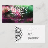 マンダラネブラヨガインストラクターヨガ先生禅 名刺 (正面/裏面)