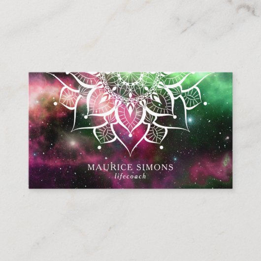 マンダラネブラヨガインストラクターヨガ先生禅 名刺 (正面)