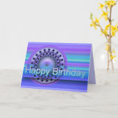 マンダラハッピーバースデーカード カード (黄色い花)