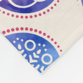 マンダラハートパターン フリースブランケット (角)