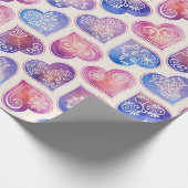 マンダラハートパターン ラッピングペーパー (角)