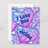 マンダラハート私はあなたを愛する ポストカード (正面/裏面)