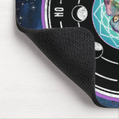 マンダラバタフライパープルフローラ超振子 マウスパッド (コーナー)