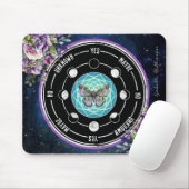 マンダラバタフライパープルフローラ超振子 マウスパッド (マウス)