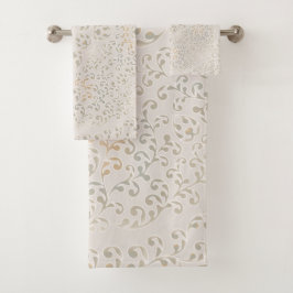 マンダラバロックオーナメントパターンデザイン バスタオルセット