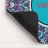 マンダラパタカラフルーンBoho Hippie幾何学模様 マウスパッド (コーナー)