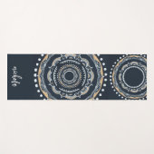 マンダラパターパーソナライズされたン ヨガマット (正面(横))