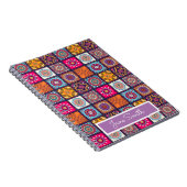 マンダラパターンカラフルモロッコ名 ノートブック (右側)