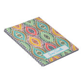 マンダラパターンカラフルモロッコ名 ノートブック (右側)