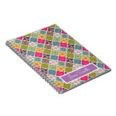 マンダラパターンカラフルモロッコ名 ノートブック (右側)