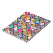 マンダラパターンカラフルモロッコ ノートパッド (回転)