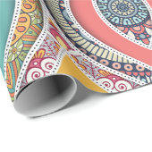 マンダラパターンカラフルモロッコ ラッピングペーパー (ロールコーナー)