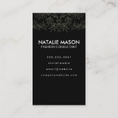 マンダラパターン付き木モノグラム 名刺 (裏面)