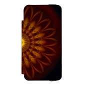 マンダラパターン地球の色 INCIPIO iPhoneウォレットケース (フォリオ 正面)