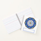 マンダラパターン01スパイラルノートブック ノートブック (内部)