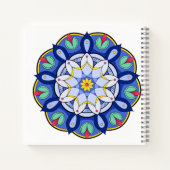マンダラパターン01スパイラルノートブック ノートブック (裏面)