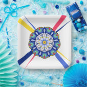 マンダラパターン01紙プレート ペーパープレート (パーティー)