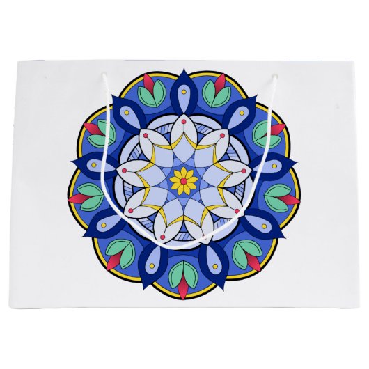 マンダラパターン01 ラージペーパーバッグ (正面)