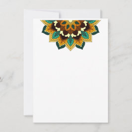 マンダラパターン02の黄色とタンカード カード