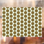 マンダラパターン02の黄色と黄褐色 ウィンドウサイン (シート2)