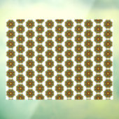 マンダラパターン02の黄色と黄褐色 ウィンドウサイン (シート3)