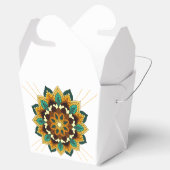 マンダラパターン02の黄色と黄褐色 フェイバーボックス (オープン)