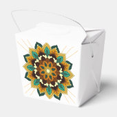 マンダラパターン02の黄色と黄褐色 フェイバーボックス (裏面サイド)