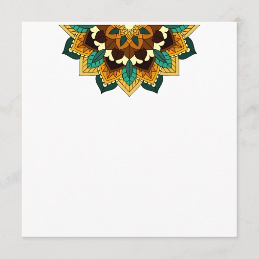 マンダラパターン02の黄色と黄褐色 プログラム (正面)