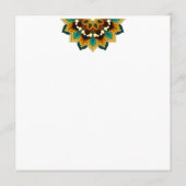 マンダラパターン02の黄色と黄褐色 プログラム (裏面)