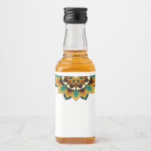 マンダラパターン02の黄色と黄褐色