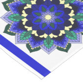 マンダラパターン02ダークブルー中テーブルルーン ミディアムテーブルランナー (コーナー)