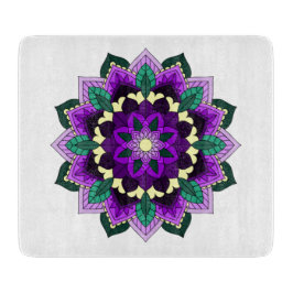 マンダラパターン02紫 カッティングボード