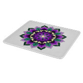 マンダラパターン02紫 カッティングボード (角)