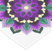 マンダラパターン02紫 ミディアムテーブルランナー (コーナー)