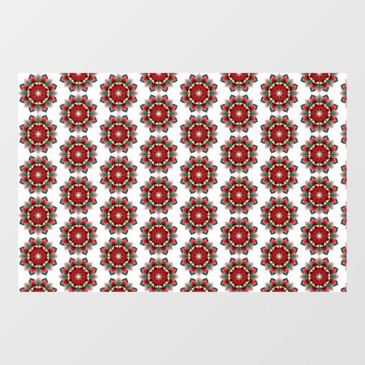 マンダラパターン02赤 ウィンドウサイン (シート)