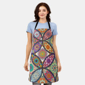 マンダラパターン – エプロン (着用した状態)