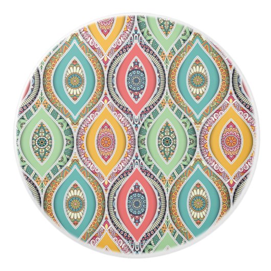 マンダラパターン セラミックノブ (正面)