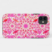 マンダラパターン、ピンクとサンゴの色合い Case-Mate iPhoneケース (裏面(横))