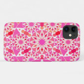 マンダラパターン、ピンクとサンゴの色合い Case-Mate iPhoneケース (裏面(横))