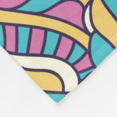 マンダラパターン フリースブランケット (角)