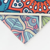 マンダラパターン フリースブランケット (角)