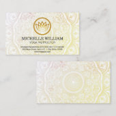 マンダラパターン |ヨガフラワーロゴ 名刺 (正面/裏面)