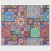マンダラパターン ラッピングペーパー (フラット)