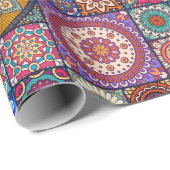マンダラパターン ラッピングペーパー (ロールコーナー)