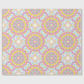 マンダラパターン ラッピングペーパー (フラット)