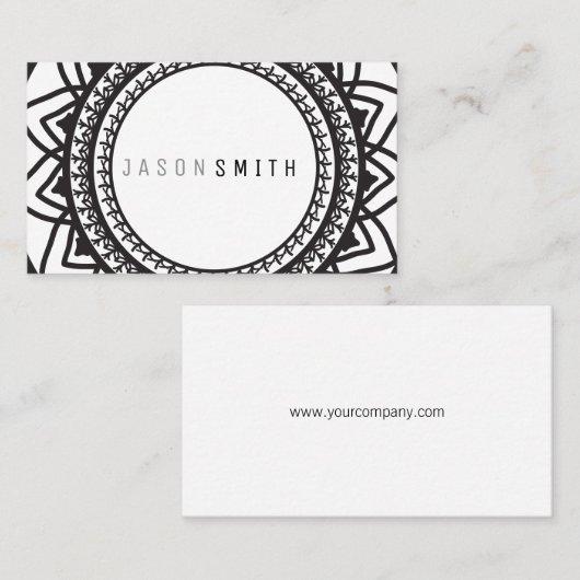 マンダラパターン 名刺 (正面/裏面)